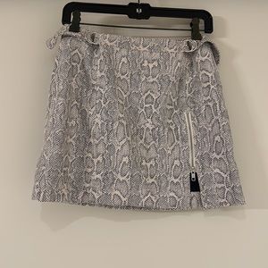 Free People Snake Skin Mini Skirt